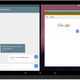Rough mock-up of Android N’s rumored splitscreen feature.